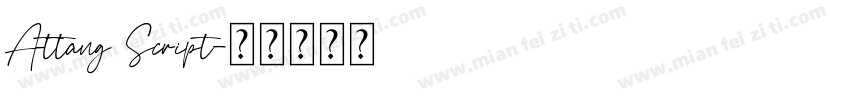 Attang Script字体转换